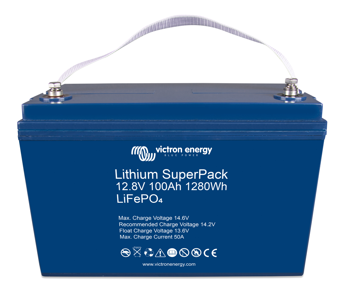 Victron Battery Lithium SuperPack 12.8V/100Ah Hi Current M8