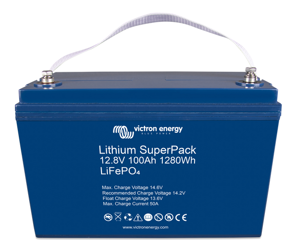 Victron Battery Lithium SuperPack 12.8V/100Ah Hi Current M8