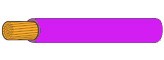 Cable 1 Core TW 32/020 2.5mm² Purple (Per m)