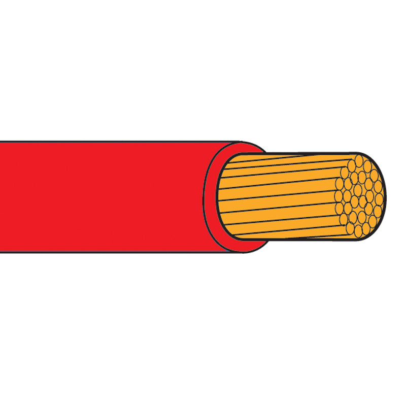 Cable Flexi Starter 893/040 120mm 600 Amp Red (Per 0.5m)