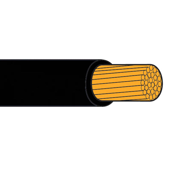 Cable 1 Core TW 35/0.30 2.5mm2 Black (Per m)