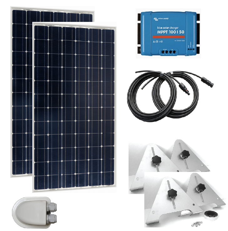 Solar Kit 2 x 215W Mono With Smart MPPT 100/30