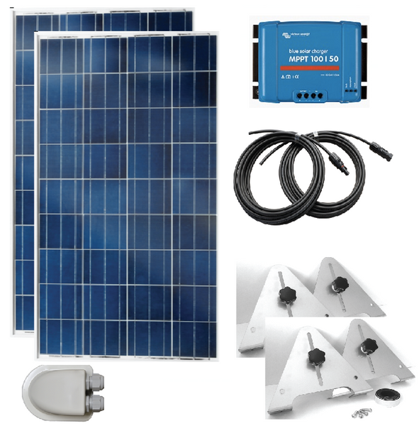 Solar Kit 2 X 330W Poly With Smart MPPT 100/50